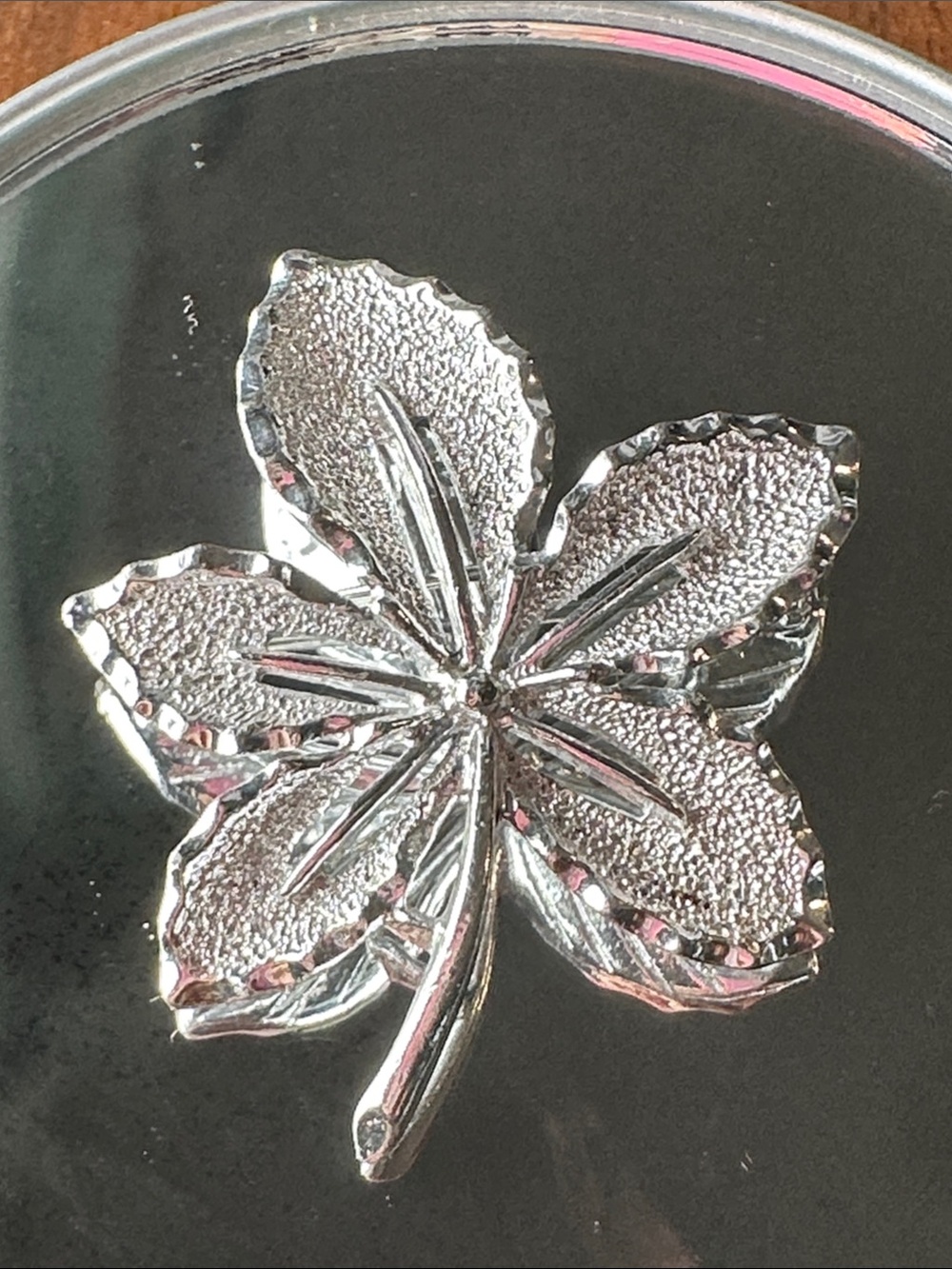 Vintage 1968 Sarah Coventry Silver Tone “Ivy” Leaf  Brooch